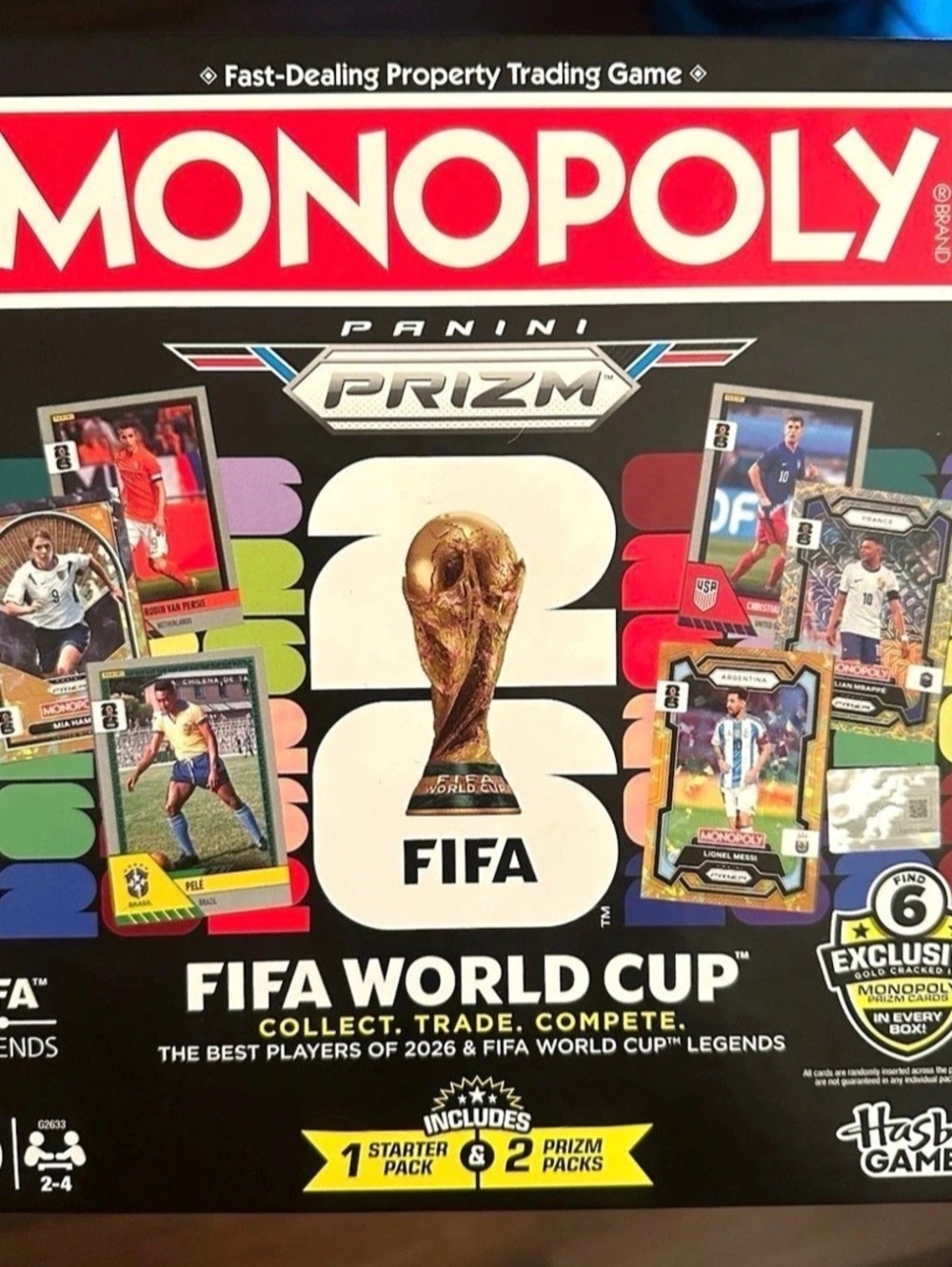 Hasbro Monopoly Panini Prizm: FIFA World Cup Board Game